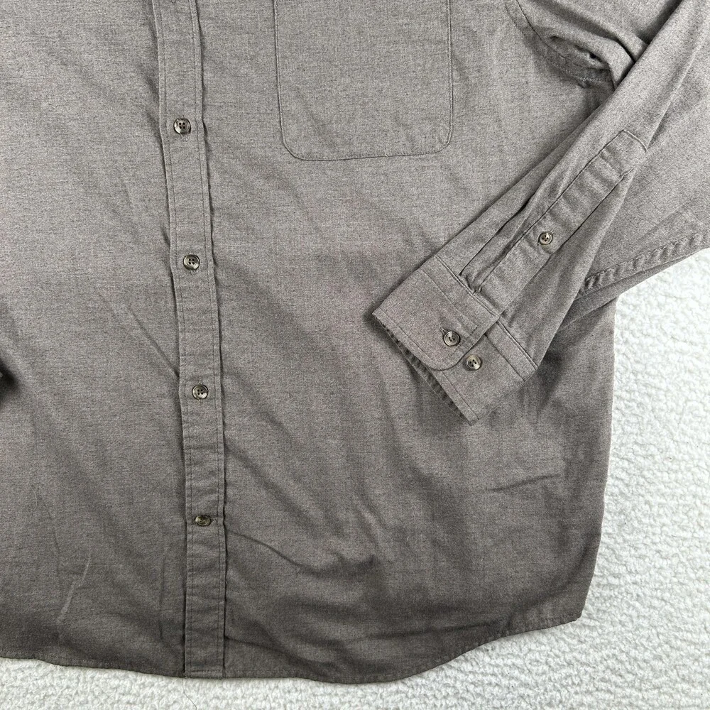 Banana Republic Shirt Mens 2XL Gray Long Sleeve Button Down Slim Fit Casual
